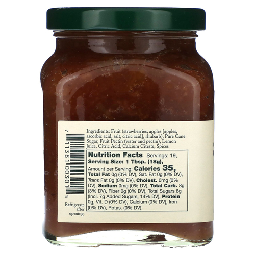Stonewall Kitchen, джем из клубники, яблока и ревеня, 347 г (12,25 унции)