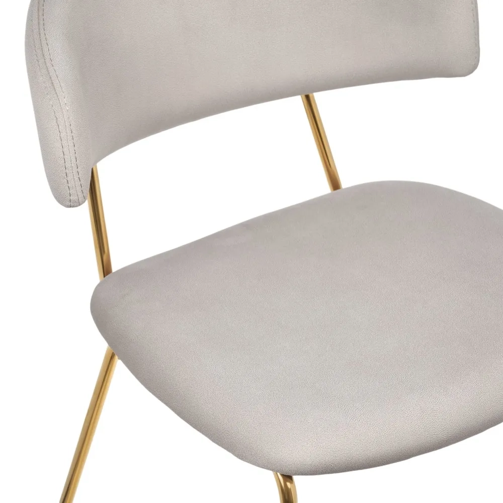 Стул Bradex Home Elle серый с золотыми ножками RF 0781