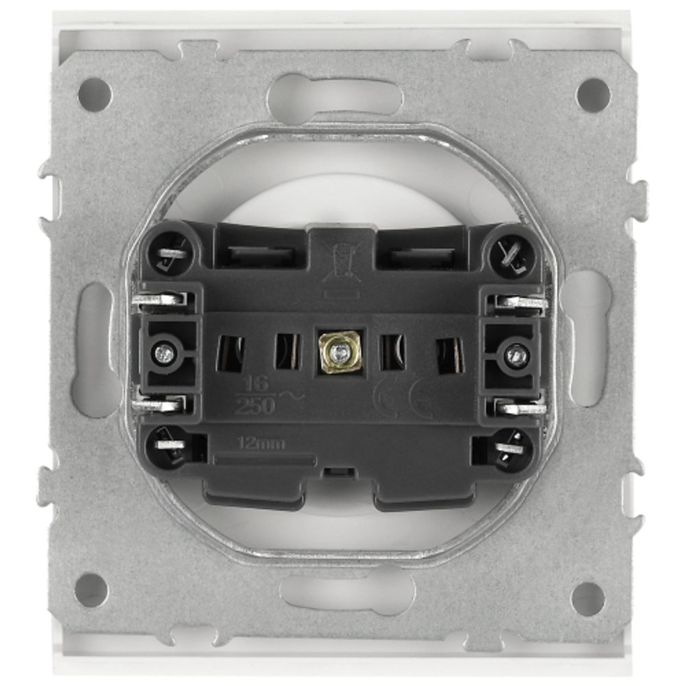 Розетка ЭРА Arktik 16-2106-01 без заземления 2P 16А-250В белый