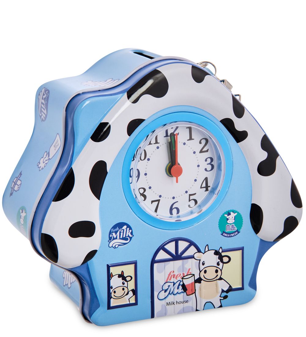 BX- 89/1 Метал. копилка с часами «Домик»