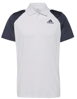 Мужское поло теннисное Adidas Club Polo - white/legend ink
