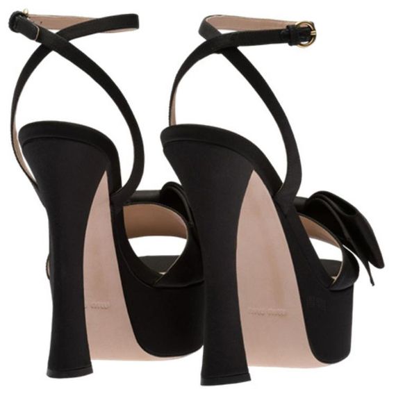 Miu Miu Satin Platform 'Black'