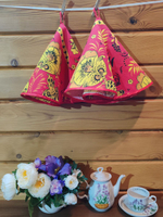 Полотенце кухонное, круглое, 2 шт, вафельное полотно