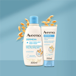Aveeno Dermexa Daily Emollient Body Wash - успокаивающий гель для душа /   300  ml  / GTIN 3574661503912