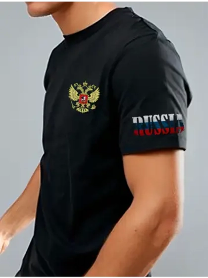 Футболка с гербом России