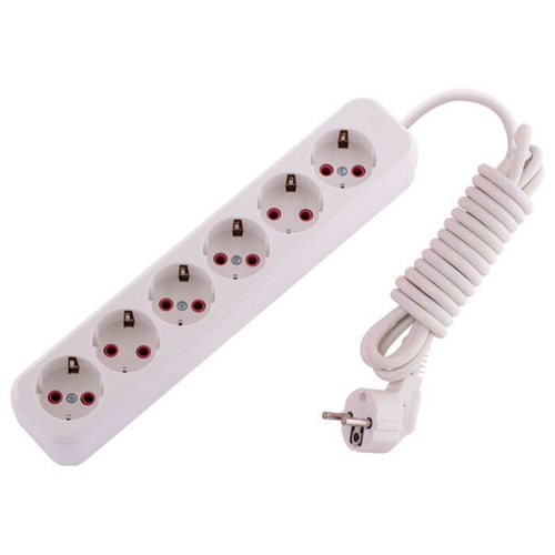 LILA 720 0602 601 Удлинитель 10А 6вход 2м