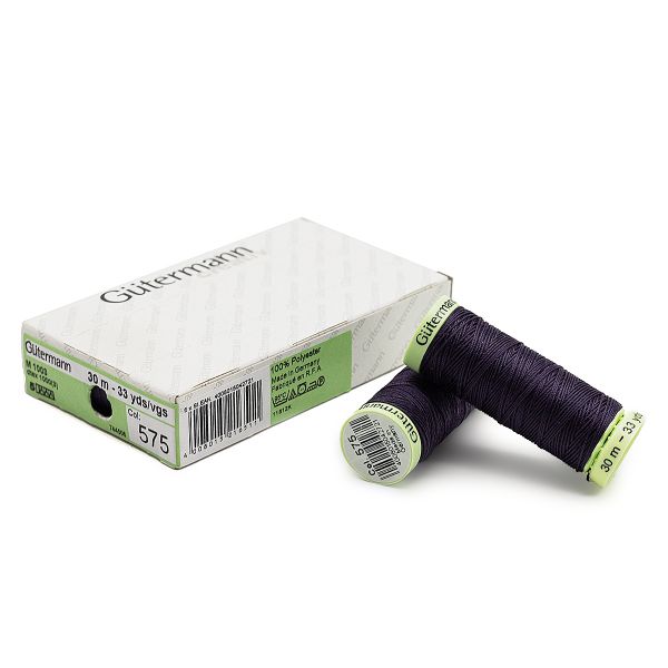 Нитки отделочные Gutermann Top Stitch 30 (30 метров), 5 кат. | 575 св.черничный
