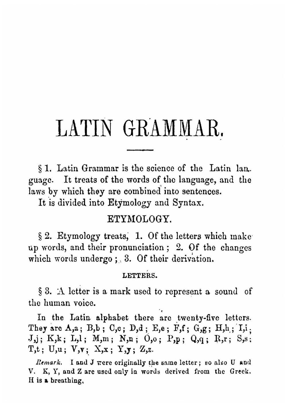 A Grammar Of The Latin Language. For The Use Of Schools, With Exercises And Vocabularies | сборник