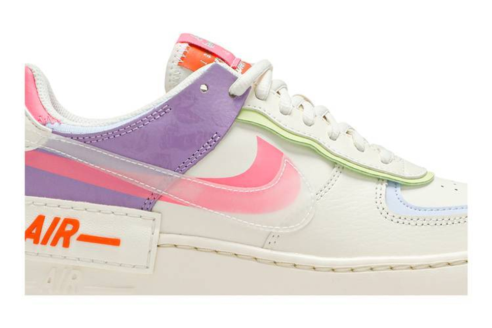 Кроссовки Nike Air Force 1 Shadow Pu (Женская размерная сетка)