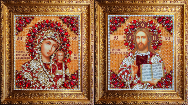 И-17-1 Комплект наборов для вышивания Венчальная пара (золотой)