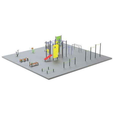 S-1009 Спортивная площадка 210 кв.м ZAVODSPORTA