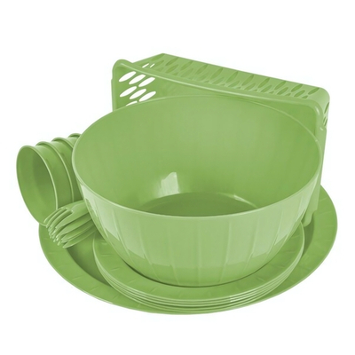 Набор для пикника Sugar&Spice Vanilla на 5 персон (18 предметов) фисташка