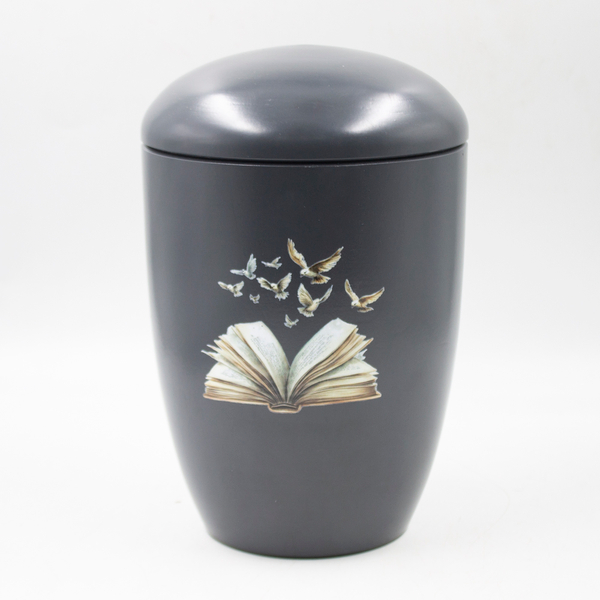 Урна для праха биоразагаемая "Эдем" серая