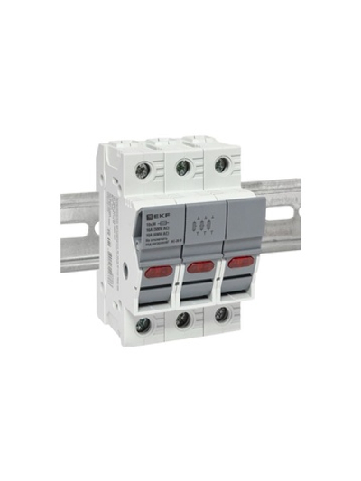 Предохранитель-разъединитель DF 10х38 3п (тип ПВЦ) EKF df103-e
