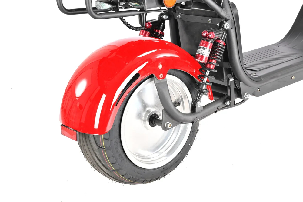 Электроскутер CityCoco White Siberia PRO MAX 3950W Красный