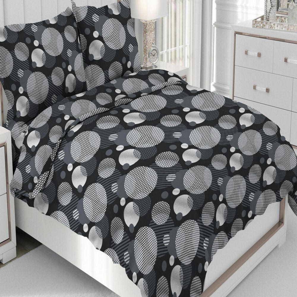 Комплект постельного белья &quot;ВЛ. ОЛИВЕР СЕРЕБРО&quot;, бязь, 100% хлопок, Россия.