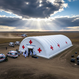 Пневмокаркасные мобильные госпитали: современный стандарт медицины в полевых условиях