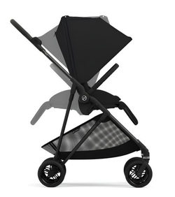 Прогулочная коляска Cybex Melio Carbon Magic Black с дождевиком