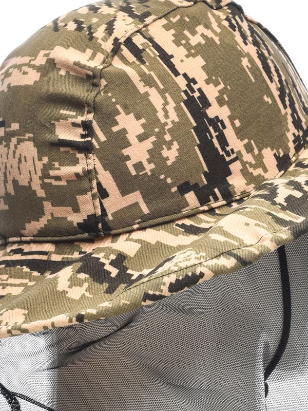 Панама-накомарник с кольцом Антигнус ткань Смесовая цвет Серый легион