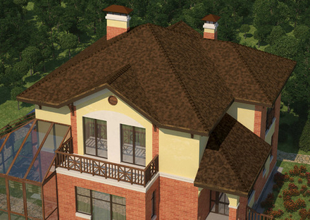 Гибкая черепица Ruflex Tab R-T-6 Медный отлив, 3 м2/уп.