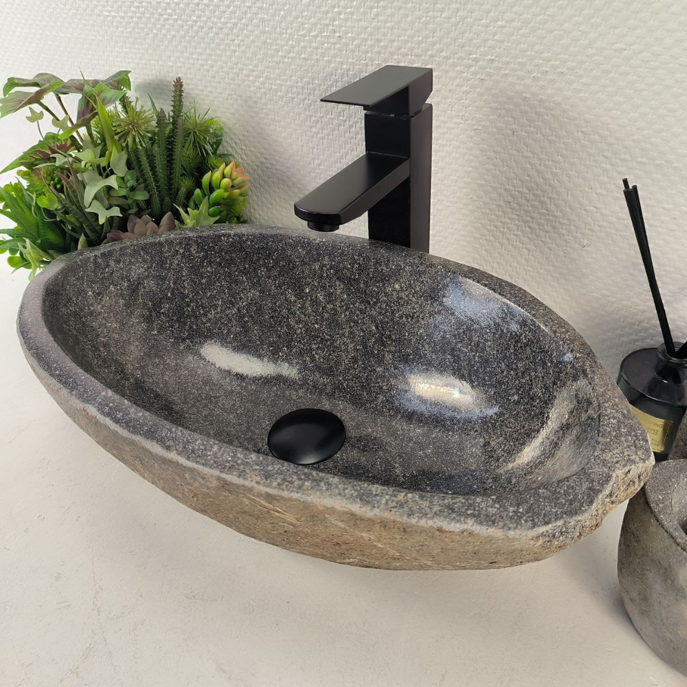 Раковина из речного камня RS-65498 51*29*15 0856