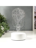 Светильник 3D ночник RISALUX «Воздушный шар», LED RGB, от се