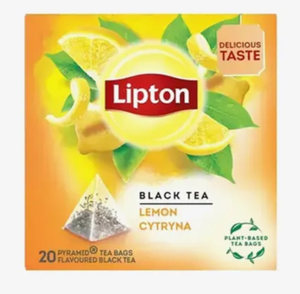 ЧАЙ LIPTON ЧЕРНЫЙ ЛИМОН ПИРАМИДКА 20ШТ 34ГР