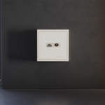 Накладка для розетки TV+RJ45 кат. 6, S70 (хлопок)