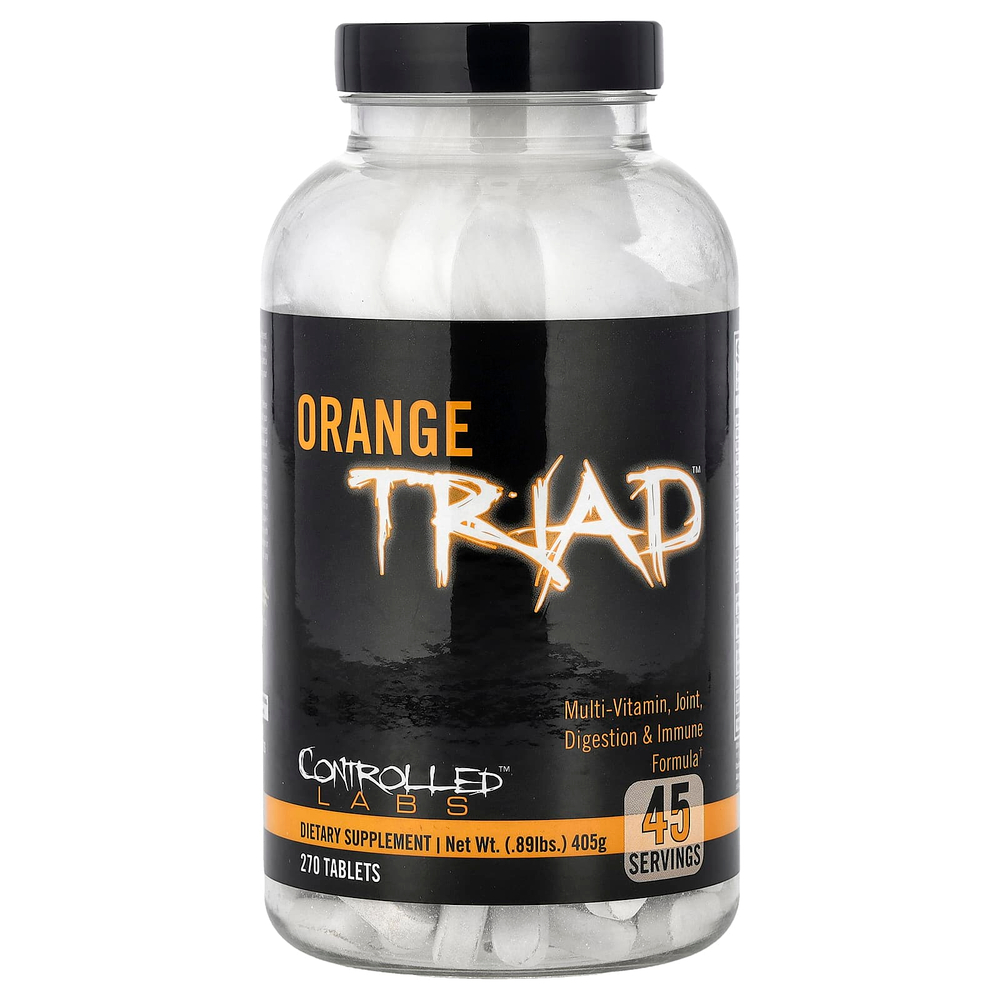 Controlled Labs, Orange Triad™, мультивитамины, средство для здоровья суставов, пищеварения и иммунитета, 270 таблеток