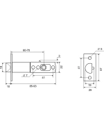 Механизм для кнобов Palladium CP УТ-00000537