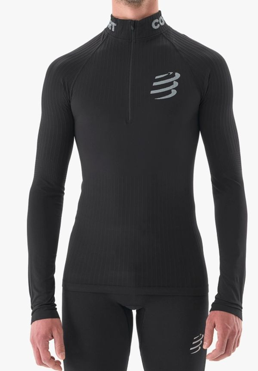 Термобелье Compressport 3D Thermo HZ Long Sleeve Top