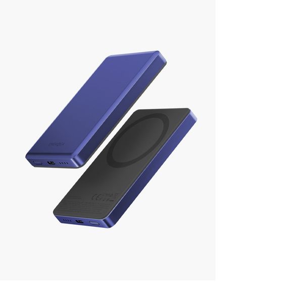 Ультратонкий внешний аккумулятор Energea Alupac 10K, 10000MAH MAGSAFE, Синий | Indigo Blue