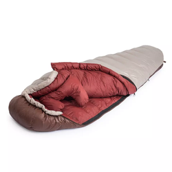 Мешок спальный Naturehike SnowBird, 220х85 см, XL (1090G), (правый) (ТК: -7°C), серый/коричневый