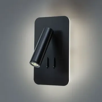 Бра 10W 3000K A8233AP-1BK черный Electra Arte Lamp