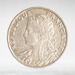 France, 25 Centimes 1904 - A. Patey, VF