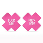 Набор из 2 пар пэстисов Cross Pattern Nipple Pasties (Цвет: розовый с черным)