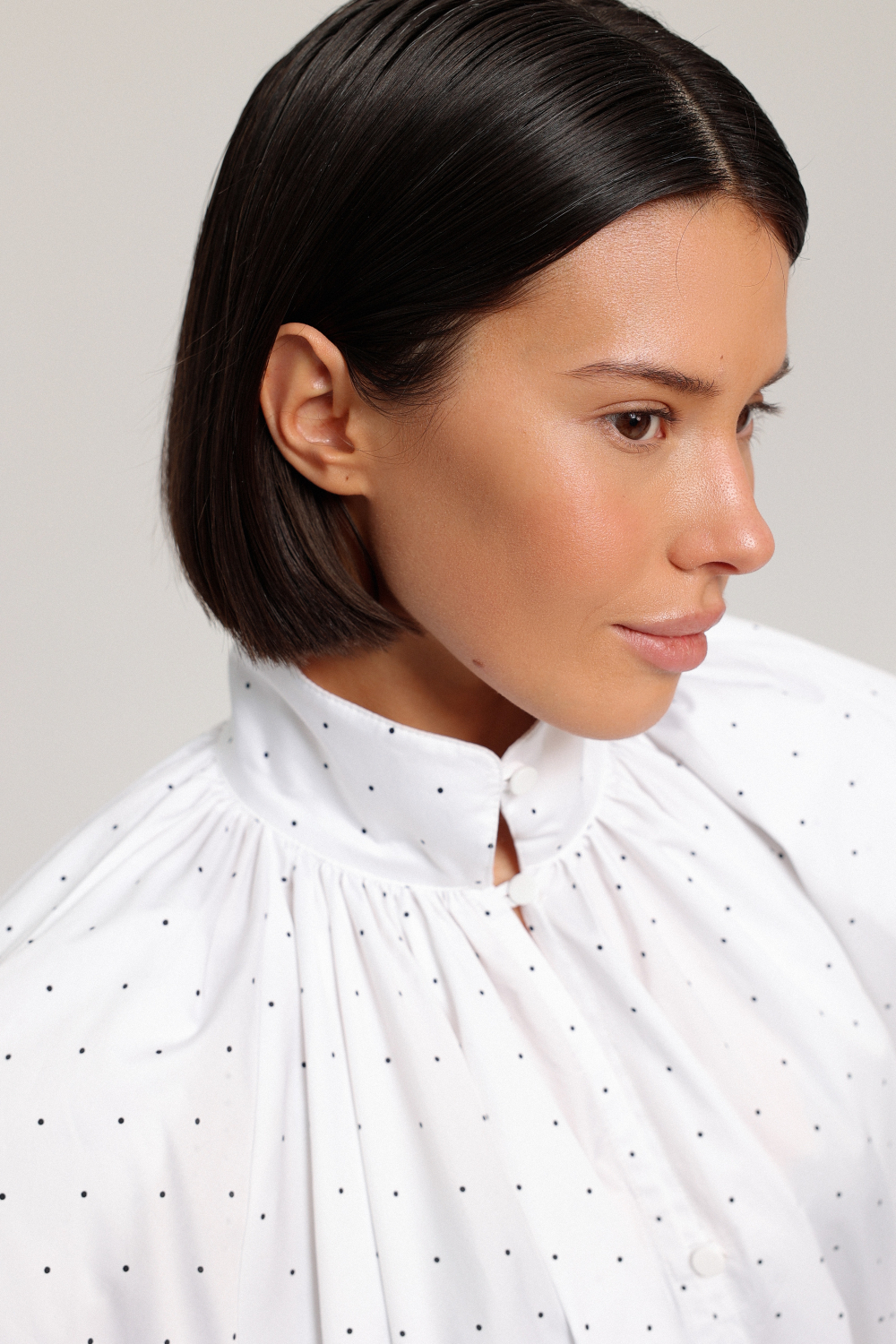 Блуза со съёмными манжетами