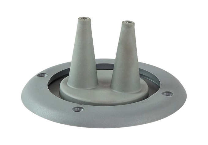 Уплотнитель для 2-х тросов управления серый, д. 105 мм