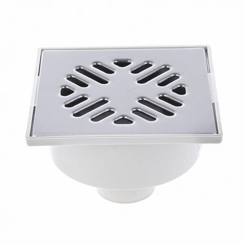 Трап d50,150х150 вертик. решетка нерж. сталь 425323/019279