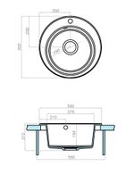 Мойка кухонная Шелли 50 терракотовый Aquaton