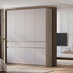 Шкаф 4-х створчатый Багира ШК-13 дуб смоки/кашемир