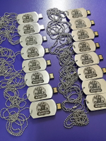 Флешка Армейский жетон 16Gb (лого)