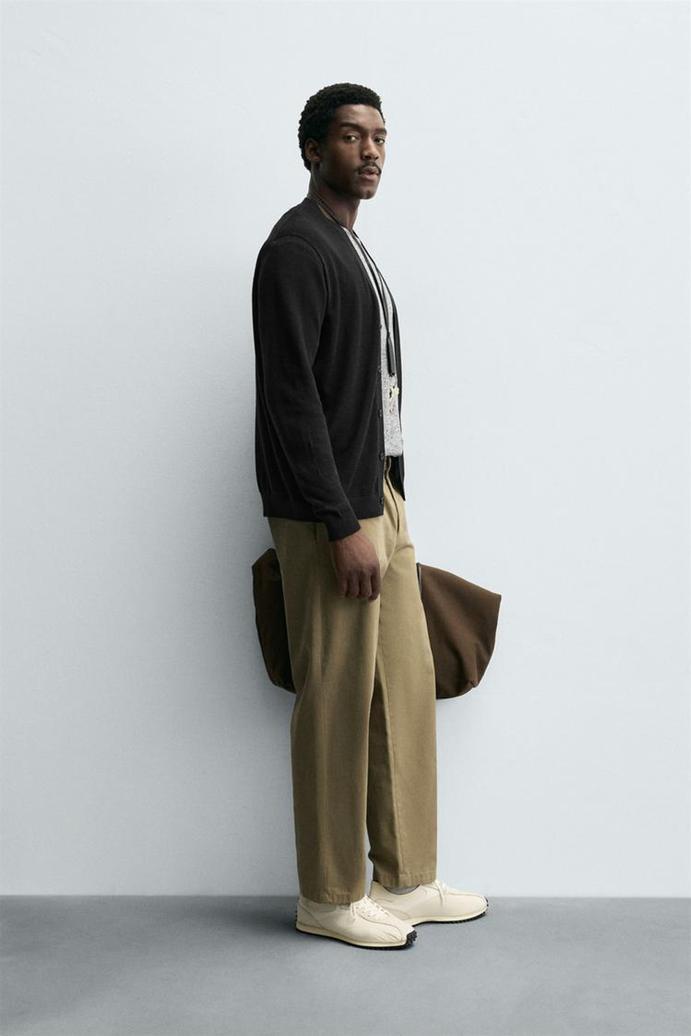 ZARA КАРДИГАН ИЗ 100% ШЕРСТИ, ЧЕРНЫЙ