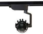 Трековый однофазный светодиодный светильник GL6108 BK черный LED 20W 4200K 24°