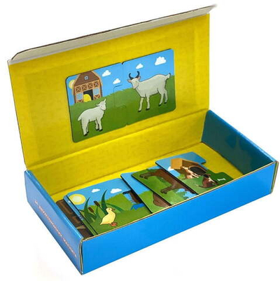 Мама и малыш, дикие и домашние животные, магнитные пазлы