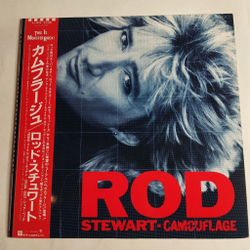 Винтажная виниловая пластинка LP Rod Stewart Camouflage (Japan 1984) (Obi Copy)