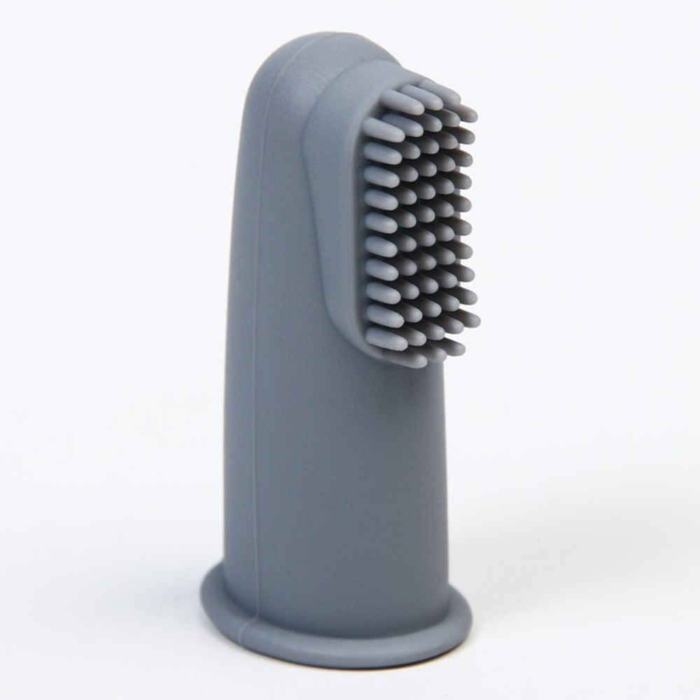 6913480 Детская зубная щетка, прорезыватель - массажер, силиконовая, на палец от 3 мес.