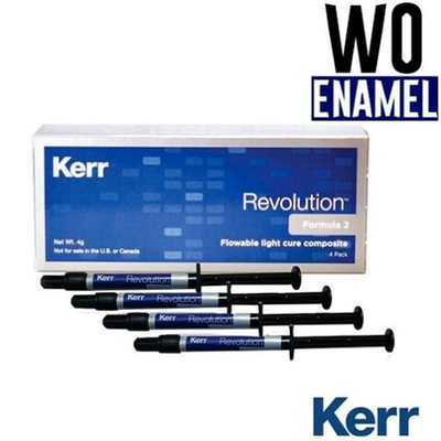 Revolution Formula 2, Эмаль WO (4 шприца по 1гр + 20 насадок), жидкий композитный материал