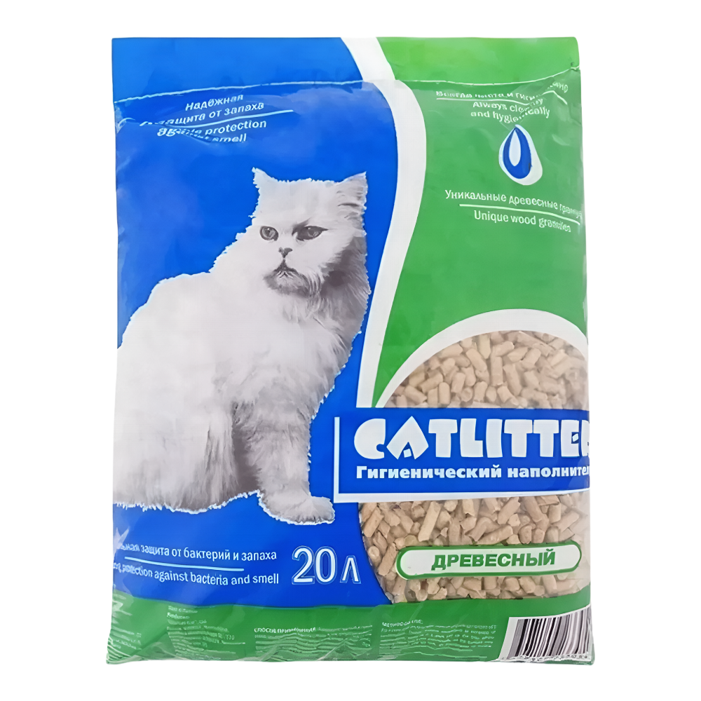 Catlitter наполнитель для кошек древесный