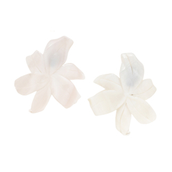 Клипсы Nature Bijoux, Lis Blanc, из перламутра, NB26.1-11-90660 (белый)